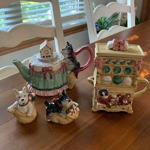 NWT Omnibus Scotty Dog Teapot Set
